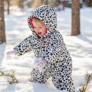 Columbia Infant Black and White Patterned Snowsuit 18mo